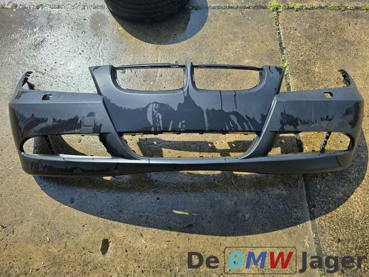 Voorbumper mat zwart BMW 3-serie E90 E91 51110033169, Auto-onderdelen, Carrosserie, Bumper, BMW, Voor, Gebruikt, Ophalen of Verzenden