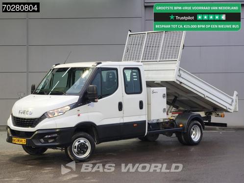 Iveco Daily 35C16 3.0L Kipper Dubbel Cabine met Kist 3,5t tr, Auto's, Bestelwagens en Lichte vracht, Bedrijf, Te koop, Airconditioning