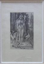 FELICIEN ROPS / IMPUISSANCE D'AIMER / HELIOGRAVURE 37x27cm, Antiek en Kunst, Kunst | Etsen en Gravures, Ophalen of Verzenden