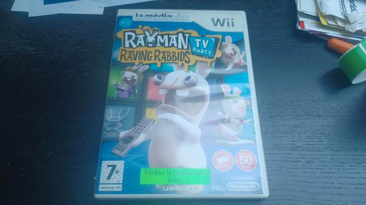 Rayman Raving Rabbids TV Party (Wii), Games en Spelcomputers, Games | Nintendo Wii, Gebruikt, Overige genres, 3 spelers of meer