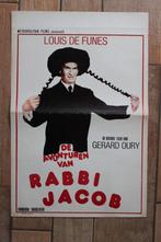 filmaffiche Louis De Funes Rabbi Jacob 1973 filmposter, Rechthoekig Staand, Ophalen of Verzenden, Zo goed als nieuw, A1 t/m A3