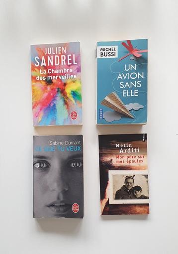 Livres : Sandrel, Bussi, Durrant,  Arditi