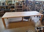 Grote steigerhouten eettafel, Ophalen