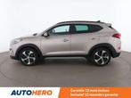 Hyundai Tucson 1.6 TGDI Executive 2WD (bj 2018, automaat), Auto's, Hyundai, Gebruikt, Beige, Leder, 5 zetels