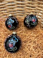 Set van 3 vintage kerstbollen Mickey Mouse van Walt Disney, Ophalen, Mickey Mouse, Zo goed als nieuw, Overige typen