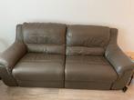 Zetel 2,5 met 2 elektrische relaxen, Ophalen, Gebruikt, Driepersoons, Leer
