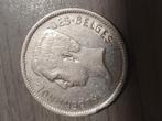 Belgie Albert roi.5frank une belga 1932 mooie verzamelmunt, Ophalen of Verzenden