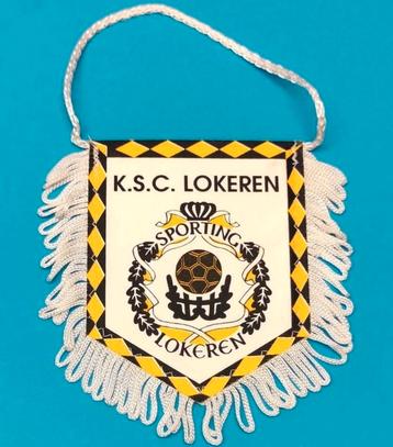 KSC Lokeren 1980s prachtig vintage vaantje voetbal 