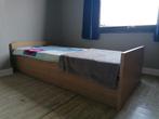 Eenpersoonsbed met opbergruimte, Huis en Inrichting, Slaapkamer | Bedden, 90 cm, Gebruikt, Hout, Ophalen