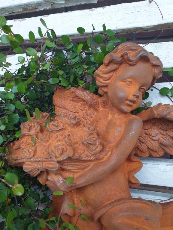 gietijzeren engel , wanddecoratie, Tuin en Terras, Tuinwanddecoratie, Nieuw, Ophalen of Verzenden