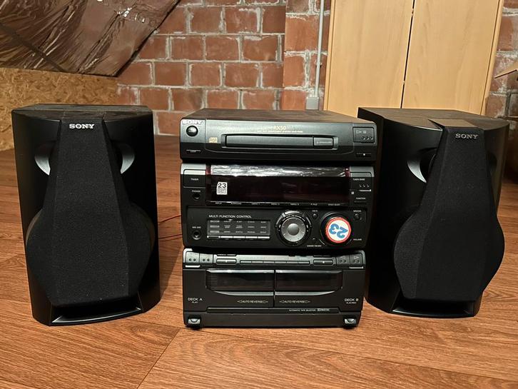 De Sony MHC-RX50 mini-hifi stereo installatie, TV, Hi-fi & Vidéo, Chaîne Hi-fi, Lecteur CD, Sony, Enlèvement