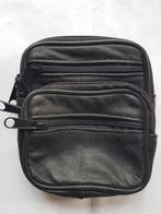 petit sac en cuir à accrocher à la ceinture, Noir, Cuir, Utilisé, Enlèvement ou Envoi