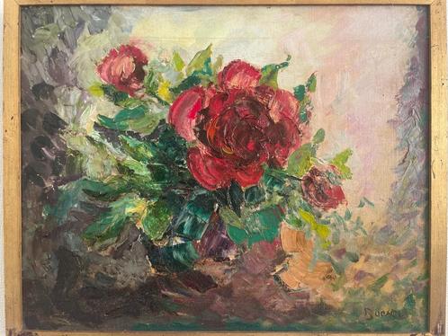 Jacobus Doeser; bloemstilleven circa 1930, Antiek en Kunst, Kunst | Schilderijen | Klassiek, Ophalen of Verzenden