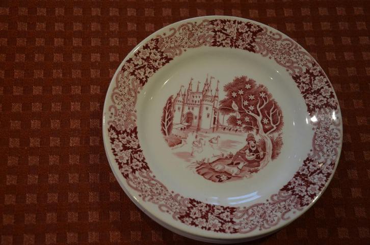 Petrus REGOUT Maastricht - RICHMOND - 5 assiettes à dessert, Huis en Inrichting, Keuken | Servies, Gebruikt, Bord(en), Ophalen