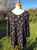 XL losvallende zwarte t-shirt/blouse lange mouwen C&A, Zwart, Maat 46/48 (XL) of groter, Ophalen of Verzenden, Zo goed als nieuw