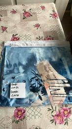 Blauw paneel stof tricot, Hobby en Vrije tijd, Ophalen, Blauw, 120 cm of meer, Zo goed als nieuw