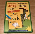 Zo teken je dino’s - met sjabloonkaarten, Enlèvement ou Envoi, Comme neuf