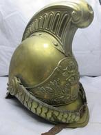 Franse koperen brandweer helm 1855 gemodificeerd 1872.3e Rep, Verzamelen, Ophalen of Verzenden