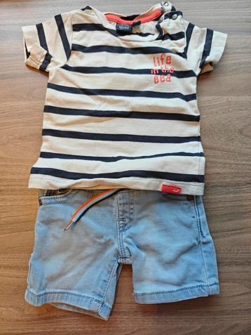 T-shirt met shortje maat 62  beschikbaar voor biedingen