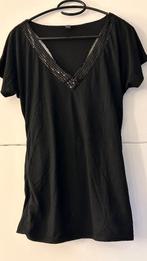 Only zwarte T-shirt met pailletten, Kleding | Dames, T-shirts, Maat 38/40 (M), Only, Zwart, Ophalen of Verzenden