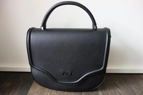 Sac à rabat noir "Nathan-Baume" Envoi compris, Handtassen en Accessoires, Tassen | Damestassen, Nieuw, Zwart, Verzenden