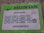 Instructie boekje honda hr 21- hr21-5, Tuin en Terras, Ophalen, Gebruikt, Benzine-grasmaaier