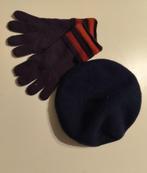 Paarse wollen beret maat S + handschoenen, Ophalen, Veritas, Nieuw, Maat 36 (S)