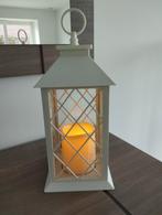 Lanterne à suspendre avec bougie LED sans flamme, Ophalen, Overige materialen, 25 tot 50 cm, Wit