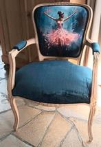 Fauteuil cabriolet de style Louis XV entièrement rénové, Maison & Meubles, Fauteuils, Enlèvement