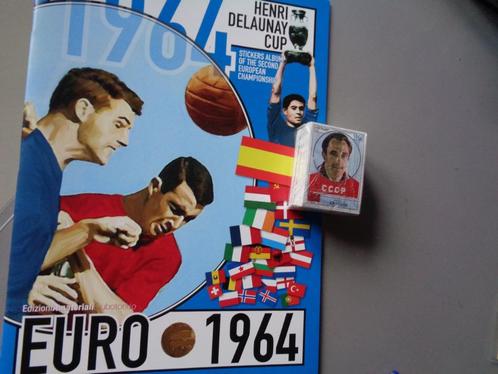VOETBAL EURO 1964 stickers VOLLEDIGE  SET incl LEEG ALBUM, Hobby en Vrije tijd, Stickers en Plaatjes, Ophalen of Verzenden