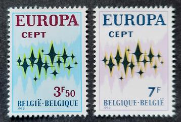 Belgique : COB 1623/24 ** Europe 1972