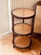 Prachtig vintage bijzettafel Thonet stijl - doe een bod!, 60 cm of meer, Rond, Gebruikt, Hout