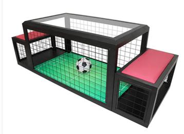 soccer seats – play football under a glass table – disponible aux enchères