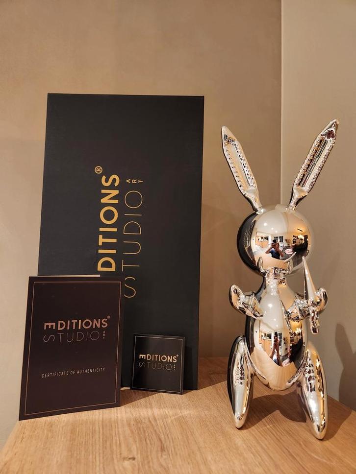Jeff Koons (After) - Balloon Rabbit XL Silver, Antiek en Kunst, Kunst | Designobjecten, Ophalen of Verzenden