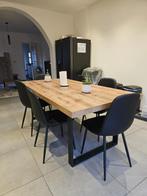 Eettafel, Huis en Inrichting, Tafels | Eettafels, Ophalen, Gebruikt, 100 tot 150 cm, Vijf personen of meer