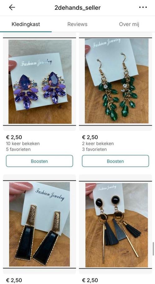 Juwelen per.stuk te koop, Handtassen en Accessoires, Oorbellen, Ophalen of Verzenden