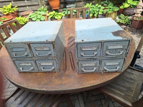 Metalen ladenkasten, Huis en Inrichting, Kasten | Ladekasten, Gebruikt, Minder dan 50 cm, Minder dan 25 cm, Metaal, 5 laden of meer