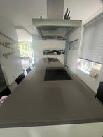 Moderne mat witte eilandkeuken –Miele apparatuurGEDEMONTEERD, Huis en Inrichting, Wit, Overige typen, Ophalen of Verzenden, Zo goed als nieuw