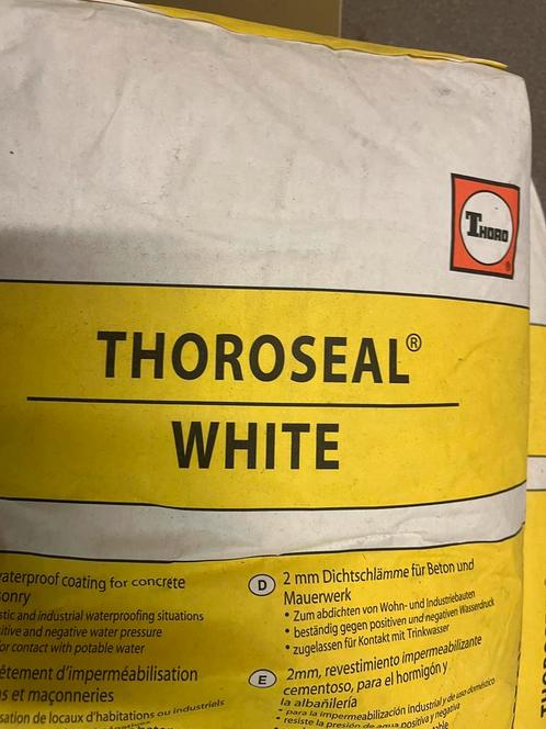 Thoroseal white waterdicht maken muur of plafond of vloer, Doe-het-zelf en Bouw, Metselstenen, Nieuw, Beton, Ophalen
