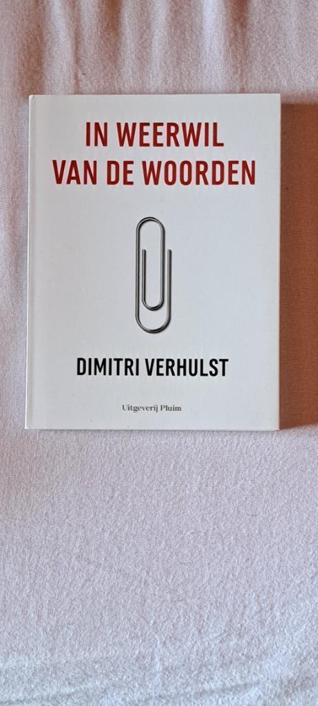 In weerwil van de woorden dimitri verhulst, Livres, Littérature, Enlèvement ou Envoi