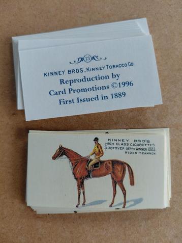 Famous English Running Horses complete set 25 chromos REPRO beschikbaar voor biedingen