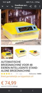 Broedmachine max 48 volautomatisch keren, bijna gratis, Dieren en Toebehoren, Pluimvee | Toebehoren, Ophalen, Zo goed als nieuw