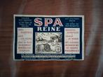 Ancienne étiquette Spa Reine, Collections, Comme neuf, Autres types, Enlèvement ou Envoi