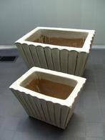 BLOEMBAK GROOT ANTIEK WIT NIEUW, Tuin en Terras, Ophalen, Steen, Minder dan 30 cm, Minder dan 60 cm