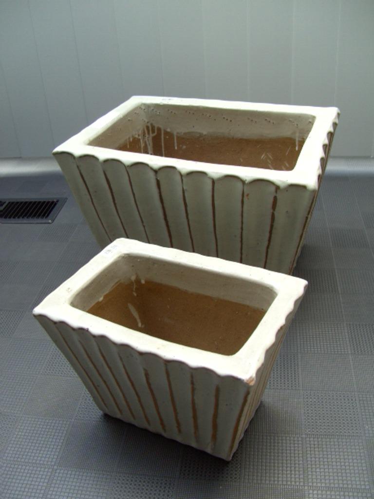 BLOEMBAK GROOT ANTIEK WIT NIEUW, Tuin en Terras, Bloembakken en Plantenbakken, Nieuw, Steen, Balkon, Tuin, Minder dan 30 cm, Minder dan 60 cm