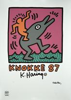 🏖🐬 Keith Haring - KNOKKE 87, Antiek en Kunst, Kunst | Litho's en Zeefdrukken, Ophalen of Verzenden