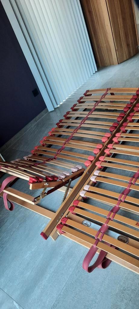 Elsach lattenbodems 2 stuks verstelbaar 80x195, Huis en Inrichting, Slaapkamer | Matrassen en Bedbodems, Zo goed als nieuw, 80 cm