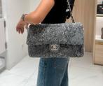 Chanel Jumbo Flap Sequins, Handtassen en Accessoires, Tassen | Damestassen, Ophalen, Zo goed als nieuw, Zwart