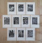 Frans Masereel: BRUSSEL (10 houtsneden), Verzamelen, Verzenden, 1940 tot 1960, Ongelopen, Brussel (Gewest)