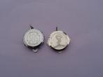 2 medische medaillons, Ophalen of Verzenden, Gebruikt, Zilver, Zilver